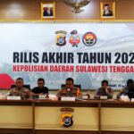 Rilis Akhir Tahun 2023 Kepolisian Daerah Sulawesi Tenggara