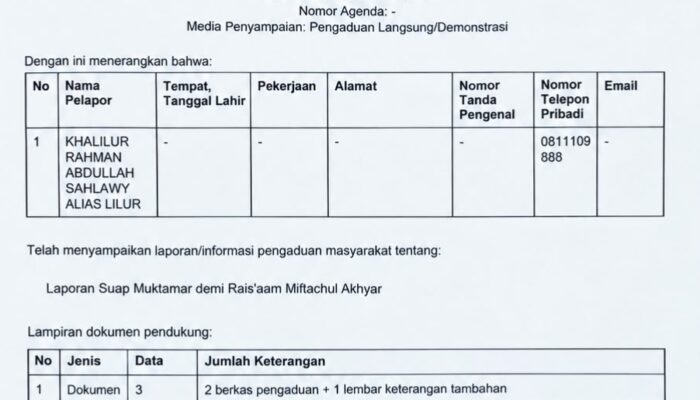 Gus Lilur Laporkan Dugaan Jual Beli Suara Muktamar ke-35 NU ke KPK, Sebut Nama Nusron Wahid dan Saifullah Yusuf